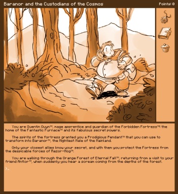 Caesarcub - Interactive Fiction - Baranor and the Custodians of the Cosmos cover
