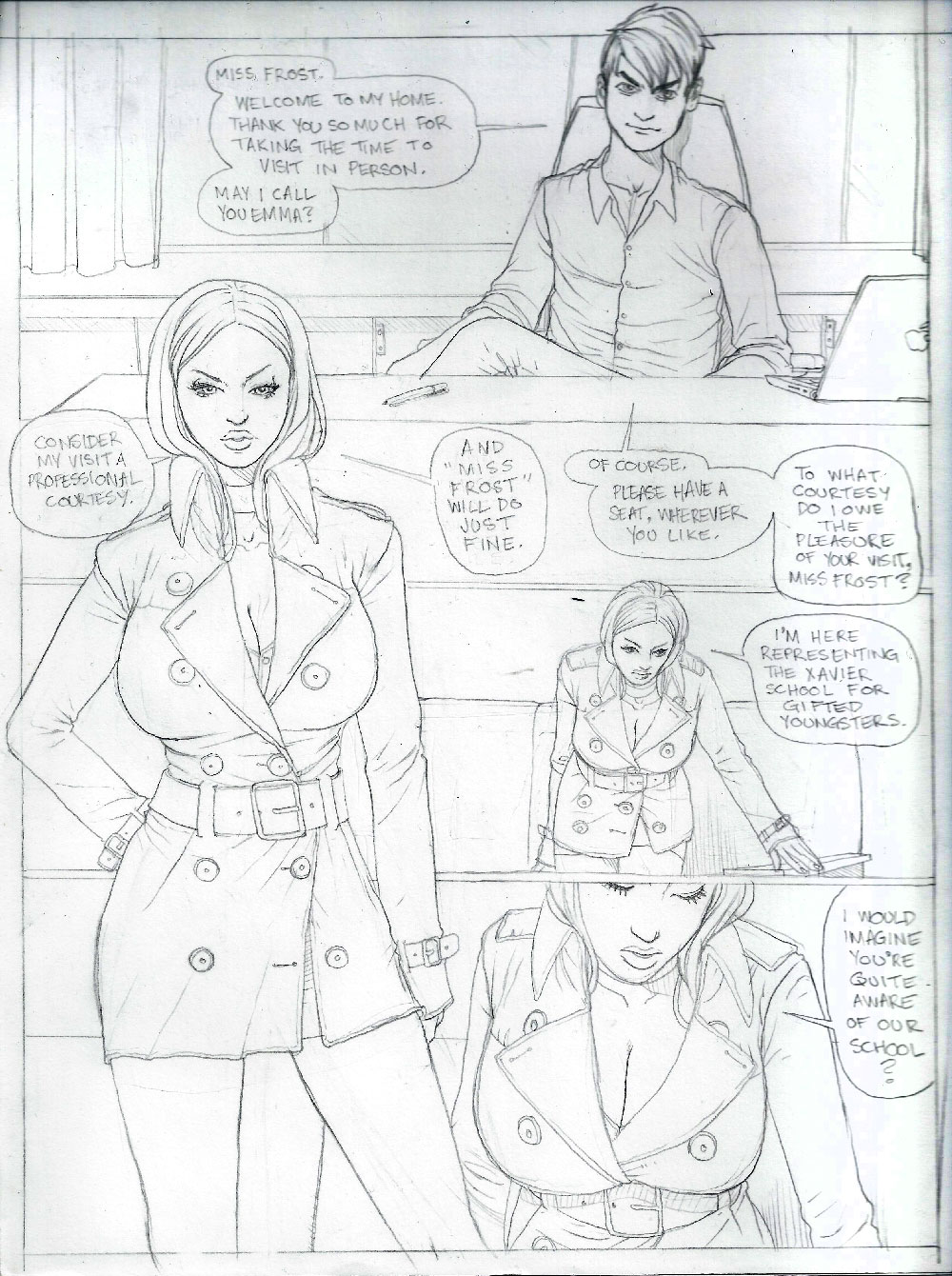 X-men Comic - Submission Agenda - Emma Frost page 2 full