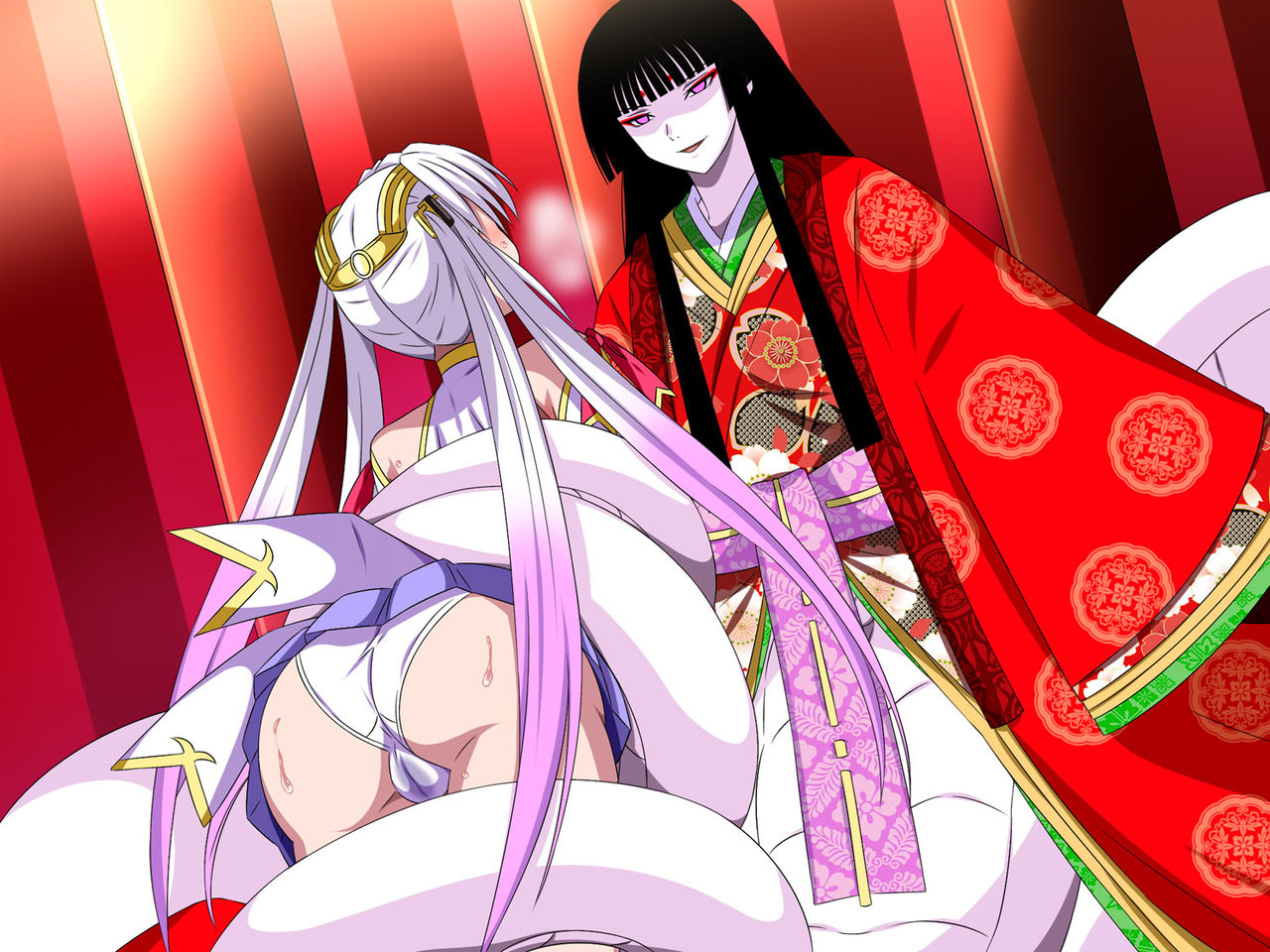 Super Hentai CG Shuu O-01 Youkai Hakuja Hime page 9 full