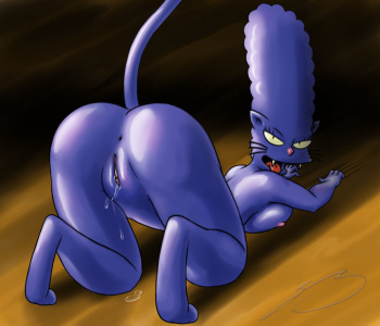 Marge Simpson  - Blue Cat Marge cover