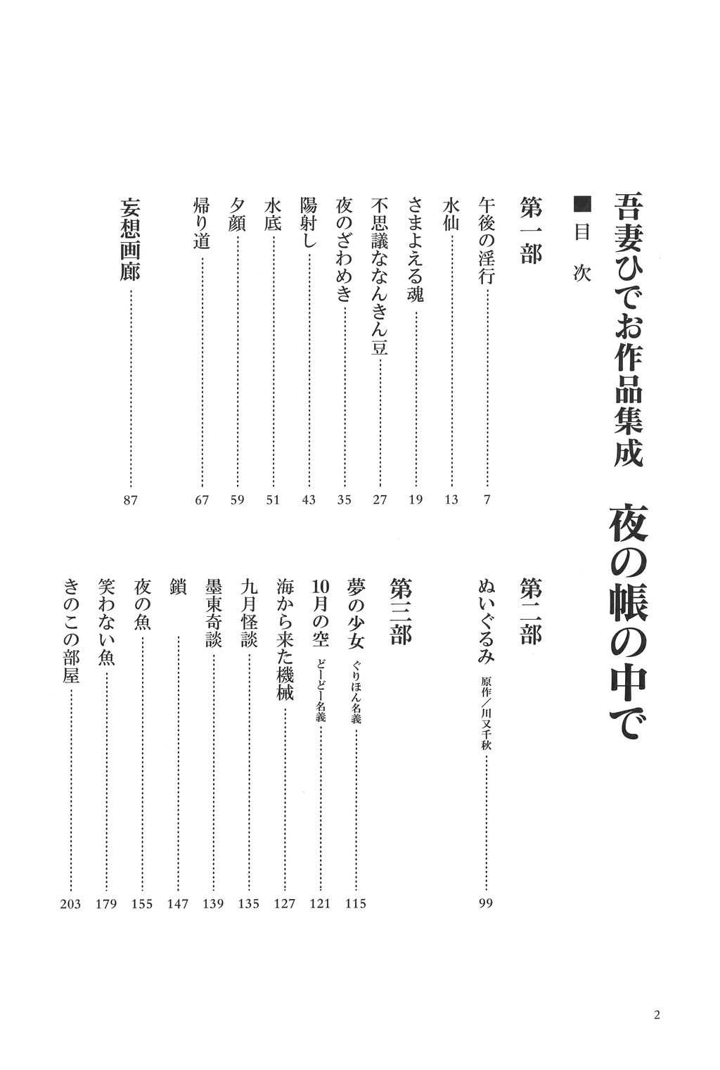 Azuma Hideo Sakuhin Shuusei - Yoru no Tobari no Naka de page 7 full