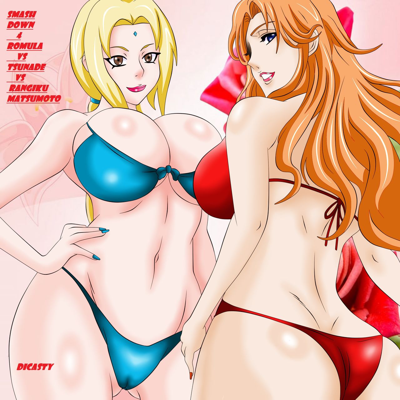 TSUNADE VS RANGIKU VS ROMULA. SMASH DOWN page 1 full