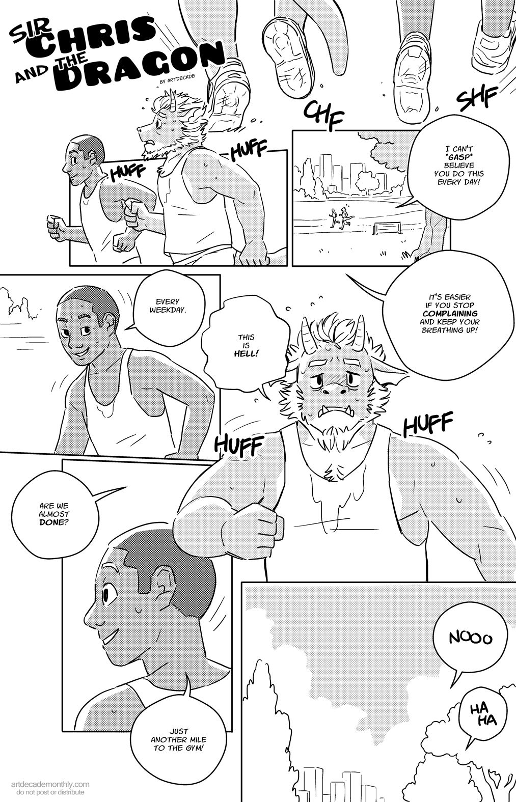 Artdecade - Sir Chris and the Dragon page 1 full