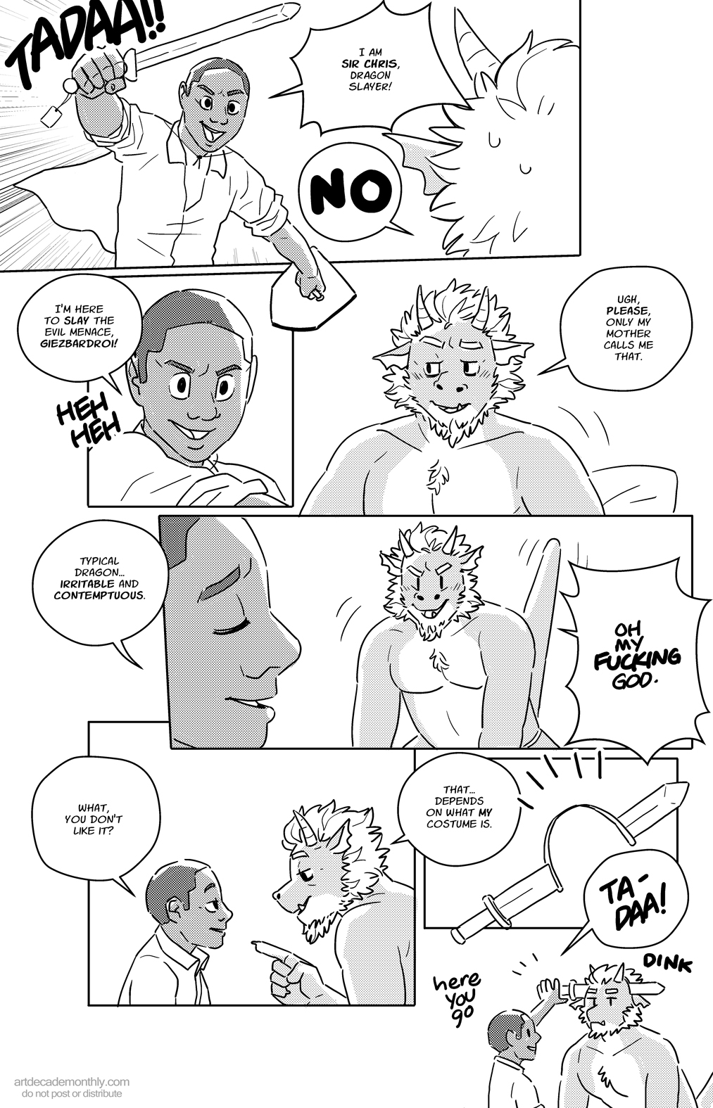 Artdecade - Sir Chris and the Dragon page 5 full