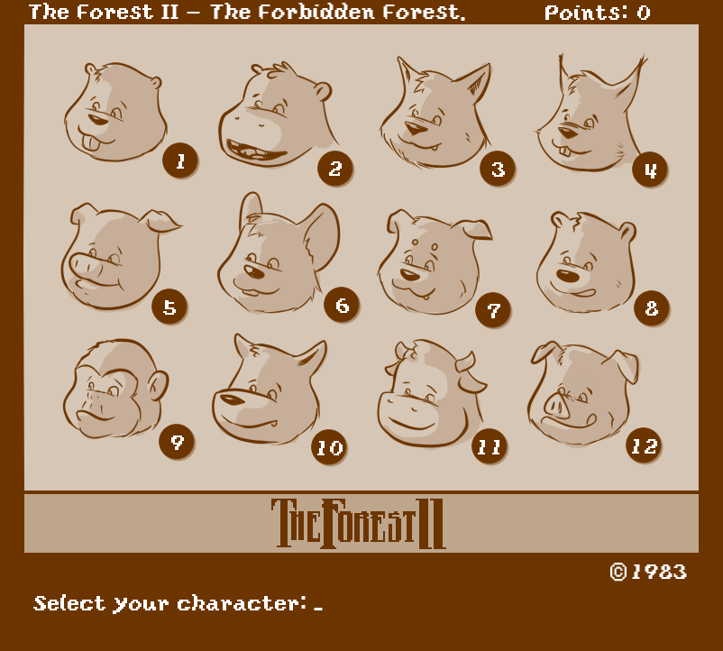 Caesarcub - Interactive Fiction - The Forest II page 1 full