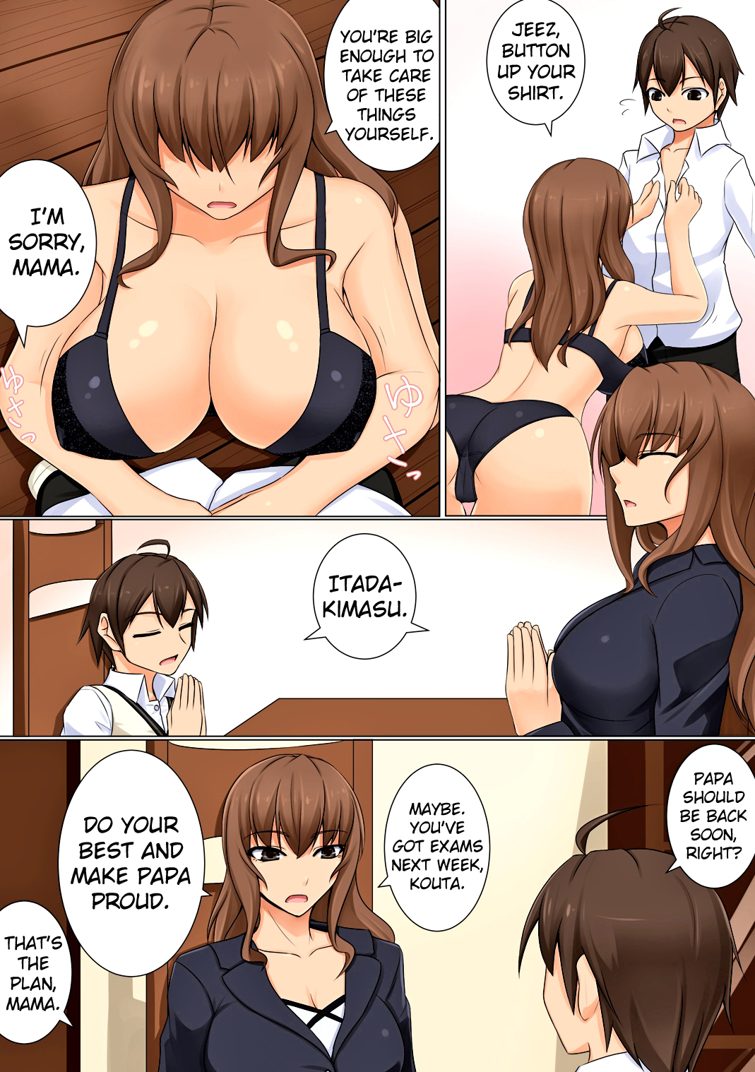 Mama ga Kakurete Seisettai ~Daisuki na Mama ga Ie de Azukatta Shachou no Kuso Musuko no Chinpo no Toriko ni Sarete ita~ page 3 full