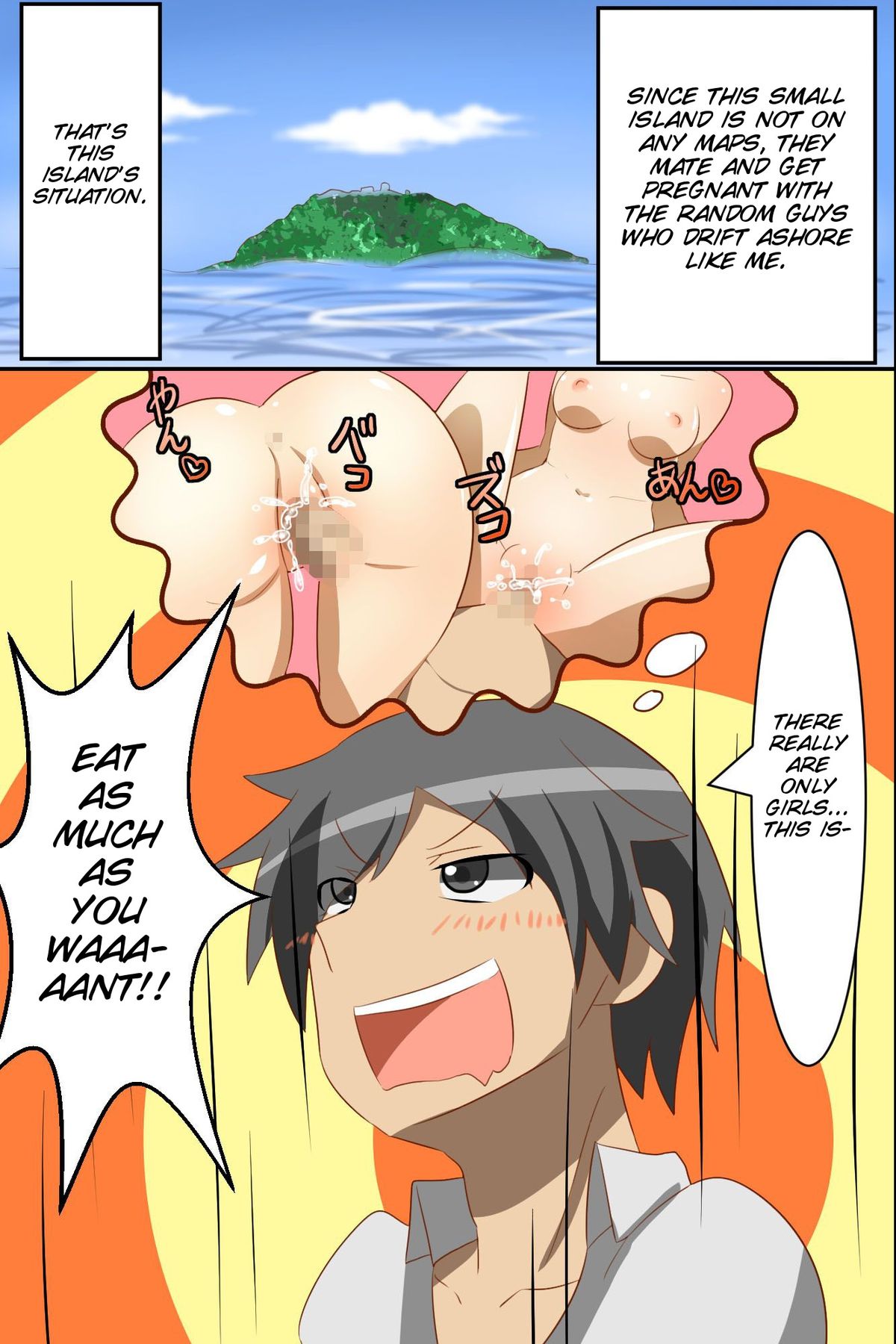 Onna Shikainai Shima ni Nagaretsuita Ore wa Ipputasaisei Harem page 8 full