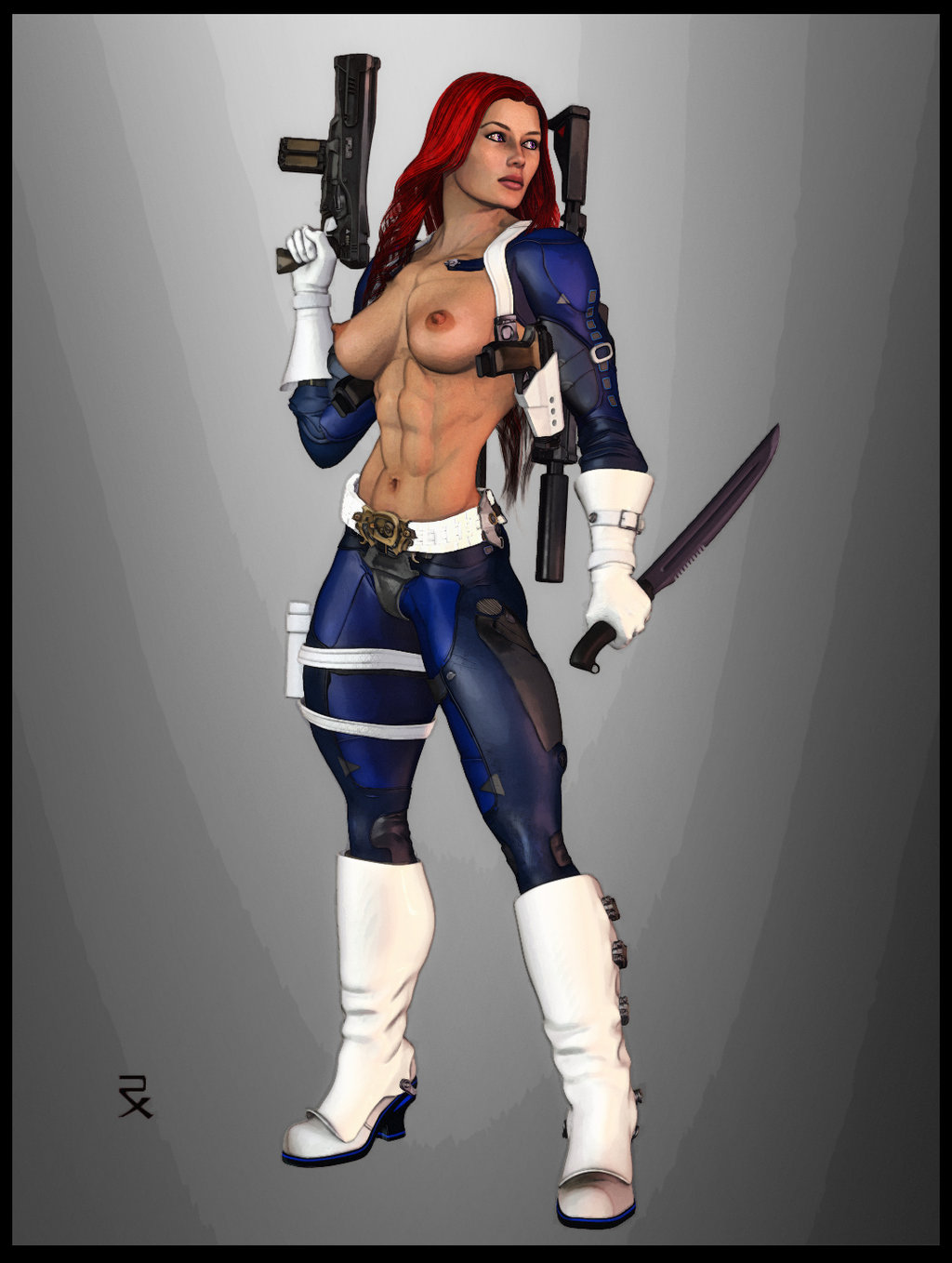 Redhead Muscular Women page 5 full
